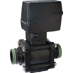 Elektrinis trijų padėčių rutulinis vožtuvas su apatiniu įvadu ir T6 šakute 853T25S66