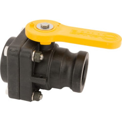 Rutulinis vožtuvas, 2 padėčių, 2 colių BSP vidinis sriegis, 2 colių Camlock išorinis sriegis, VSF200B