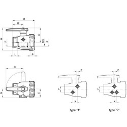 2 krypčių rutulinis vožtuvas 2" + trišakis 45511107T
