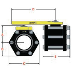 2 colių V200FP polipropileno vožtuvas
