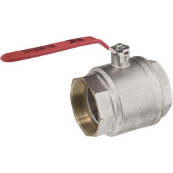 Rutulinis vožtuvas BSP 2x vidinis sriegis 4" + nerūdijančio plieno rankena KS4FKR