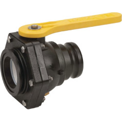 Rutulinis vožtuvas, 2 padėčių, 3 colių flanšas x 3 colių „Camlock“ išorinis sriegis, MVSF300