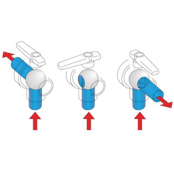 T6 trijų padėčių rutulinis vožtuvas 45524436