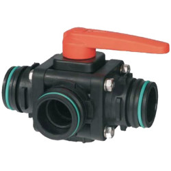 Rutulinis vožtuvas, 3 padėčių, T6, DN 32 mm, 453014S66