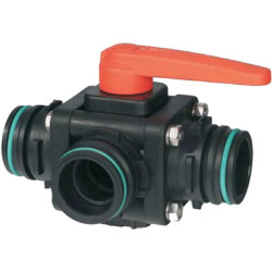 Rutulinis vožtuvas, 3 padėčių, T6, DN 32 mm, 453014S66