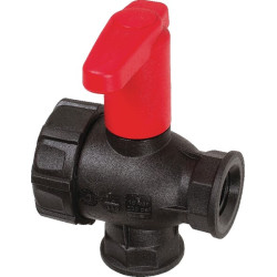 Rutulinis vožtuvas 1/2" - pertraukiamas, ilga rankena, 3 padėčių 45521112A