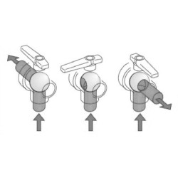 Rutulinis vožtuvas 1 1/2" - pertraukiamas, ilga rankena, 3 padėčių 45521116A