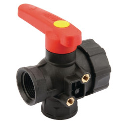 Rutulinis vožtuvas 1" Viton sandariklis 3 padėčių 45531114V