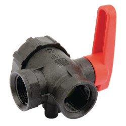 Rutulinis vožtuvas 1" Viton sandariklis 3 padėčių 45531114V