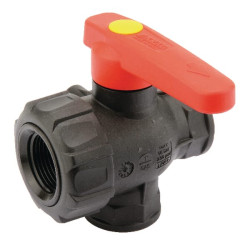 Rutulinis vožtuvas 1" Viton sandariklis 3 padėčių 45531114V