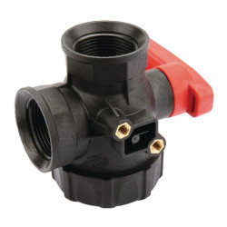 Rutulinis vožtuvas 1 1/4" Viton sandariklis 3 padėčių 45531115V