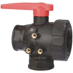 Rutulinis vožtuvas 2" Viton sandariklis 3 padėčių 45531117V