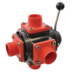 Rutulinis vožtuvas 5 padėčių 2" VTDC0600