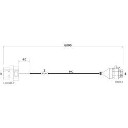 Kompiuterio - GPS imtuvo prijungimo kabelis 6 m 4675000120