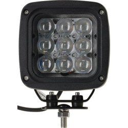 Darbo žibintas LED, 45 W, 4050 lm, kvadratinis, 12/24 V, mėlynas, 126 x 151 x 95 mm „Deutsch“ kištukas, taškinis spindulys, 9 LE