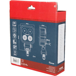 Mėlynas purkštuvo lempų komplektas 2x9W LA100021