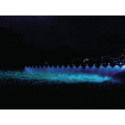 Mėlynas purkštuvo lempų komplektas 2x9W LA100021