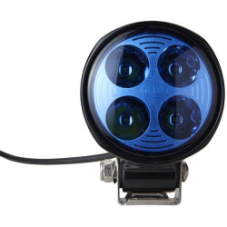 Darbo žibintas LED, 800lm, apvalus, 12/24V, mėlynas, tvirtinamas varžtais, 110,4 mm, 4 LED, Hella 1G0996276701