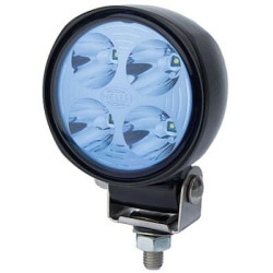 Darbo žibintas LED, 800lm, apvalus, 12/24V, mėlynas, tvirtinamas varžtais, 110,4 mm, 4 LED, Hella 1G0996276701