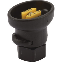 Plokščias vėduoklinis antgalis XR 80° 02 geltonas nerūdijantis plienas Birchmeier 11612803SB