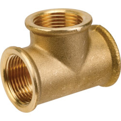 Žalvarinis T formos jungiamasis elementas 3xF 1" FG1301MS