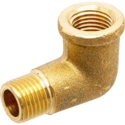 Žalvarinė alkūnė F/M 1/4" FG9214MSL