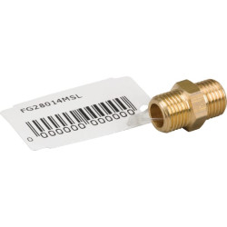 Žalvarinė jungtis 2xM 1/4" FG28014MSL