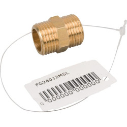 Žalvarinė jungtis 2xM 1/2" FG28012MSL