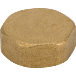 Šešiakampis žalvarinis dangtelis F 1" FG3001MSL