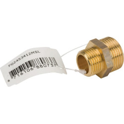 Žalvarinis nipelis 2xM 3/4" x 1/2" FG2453412MSL