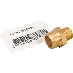 Žalvarinis nipelis 2xM 3/8" x 1/4" FG2453814MSL