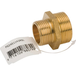 Žalvarinis nipelis 2xM 1 1/4" x 1" FG2451141MSL