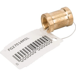 Žalvarinė jungtis 2xF 1/4" FG27014MSL