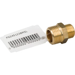 Žalvarinis nipelis 2xM 1/2" x 3/8" FG2451238MSL