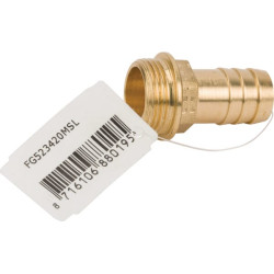 Žalvarinė žarnos jungtis 20 mm x M 3/4" FG523420MSL