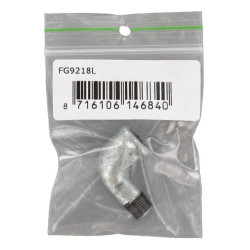 Alkūnė, vidinis/išorinis, cinkuota 1/8" FG9218L