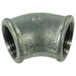 Alkūnė 45° cinkuota, sriegis 3/4" FG12034