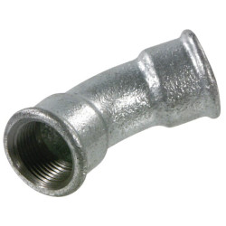 Alkūnė 45° cinkuota 2xF 1 1/2" FG41112