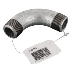 90° alkūninis sriegis, išorinis cinkuotas 3/4" FG334L