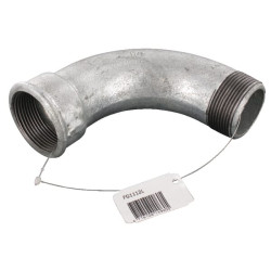 90° alkūnė su vidiniu/vidiniu sriegiu, cinkuota 1 1/2 FG1112L