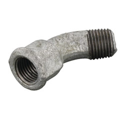 45° alkūninis sriegis, vidinis/išorinis, cinkuotas 1/4" FG4014L