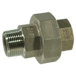 Nerūdijančio plieno jungtis, vidinis/išorinis sriegis 2" FG3412RVS