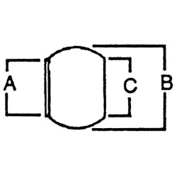 6 colių išorinis sriegis, privirinamas 6120000Z