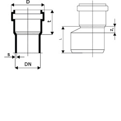 Redukcija PVC 160/110mm 16155160110