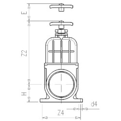 Slankiojantis vožtuvas PVC D160mm trumpas 1300160S