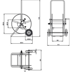 Žarnos vežimėlis Star II AKS11456