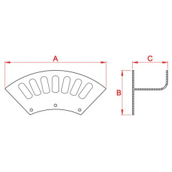 Lengvųjų metalų žarnos laikiklis WG6123