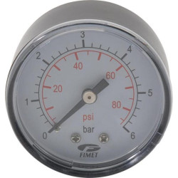 Slėgio matuoklis 0-6 bar gale, prijungtas DAB906