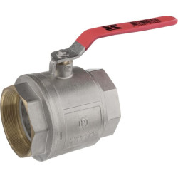 Rutulinis vožtuvas BSP 2x vidinis sriegis 4" + nerūdijančio plieno rankena KS4FKR