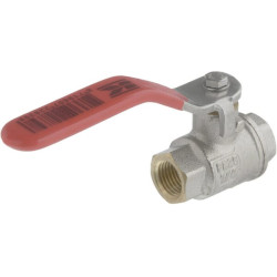 Rutulinis vožtuvas BSP 2x vidinis 1/4" sriegis + nerūdijančio plieno rankena KS14FKR